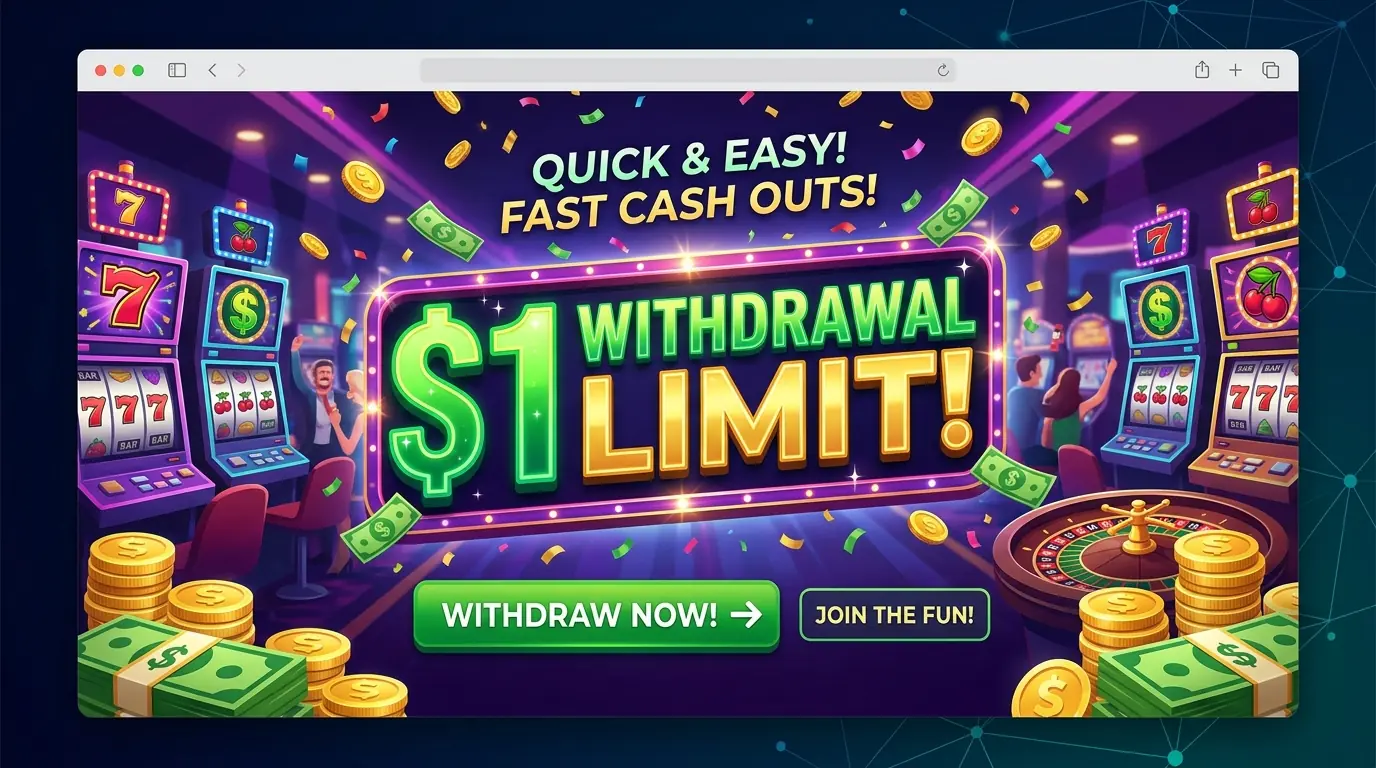 1 kr uttag hos Djack casino